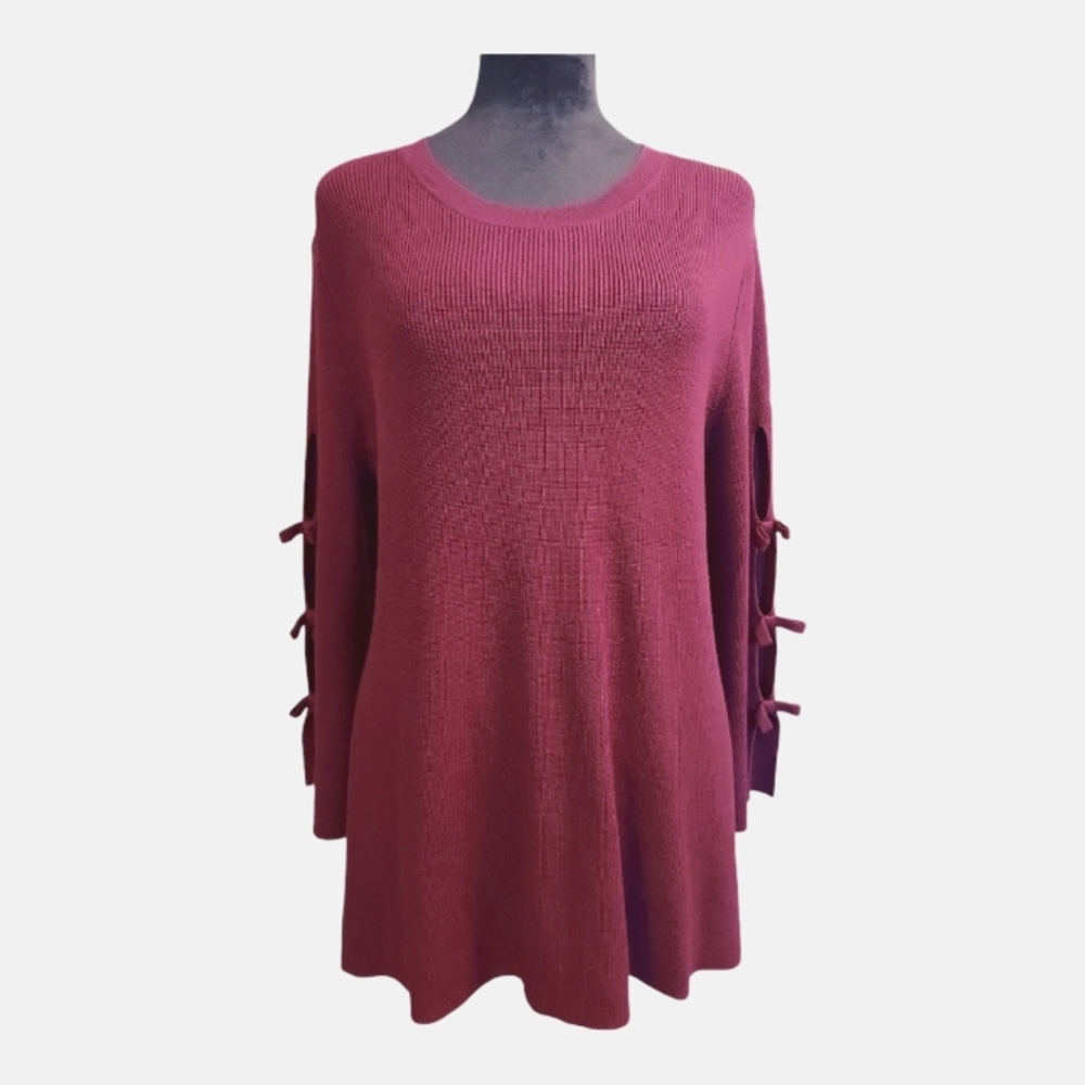 Faith & Zoe NWT Balletcore Coquette Cottagecore Girlhoodcore Twee Bow Sweater L - Picture 2 of 7